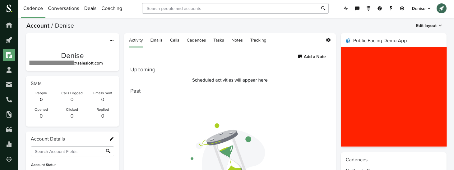Account Smart Panel Integration