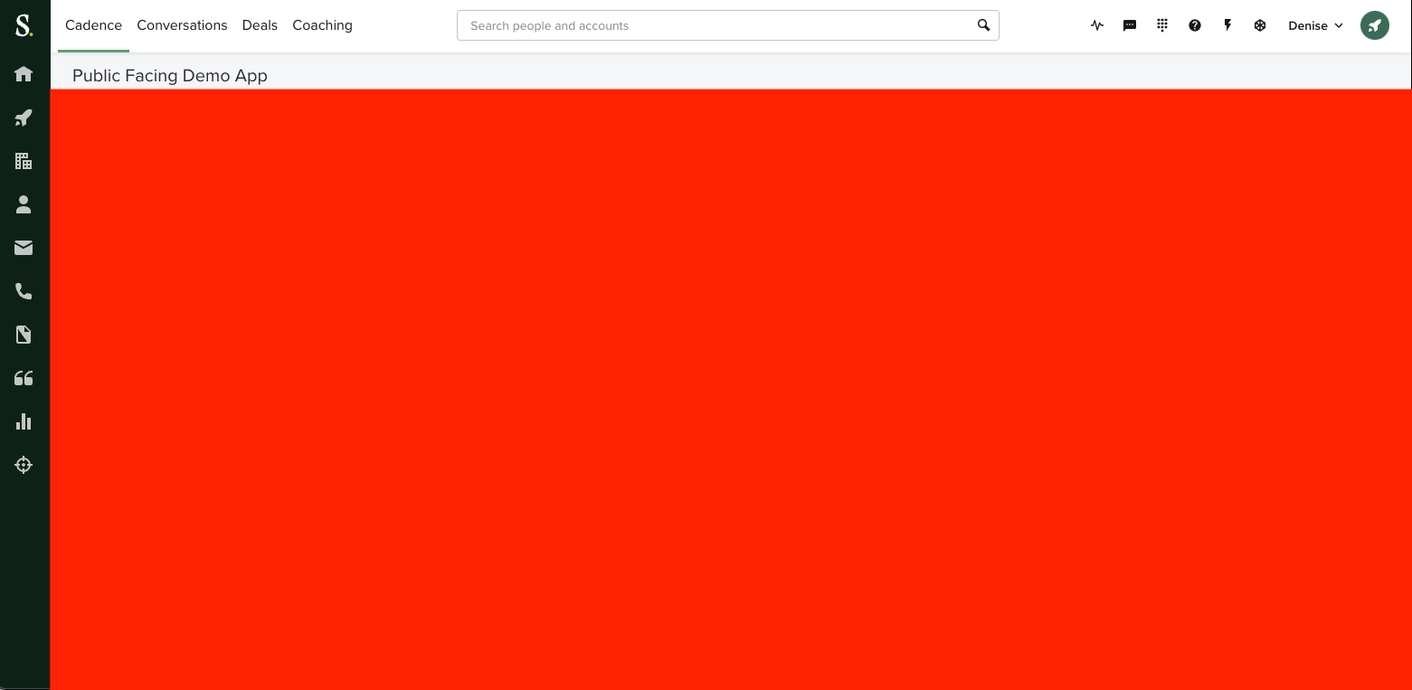 Full Page Integration Example